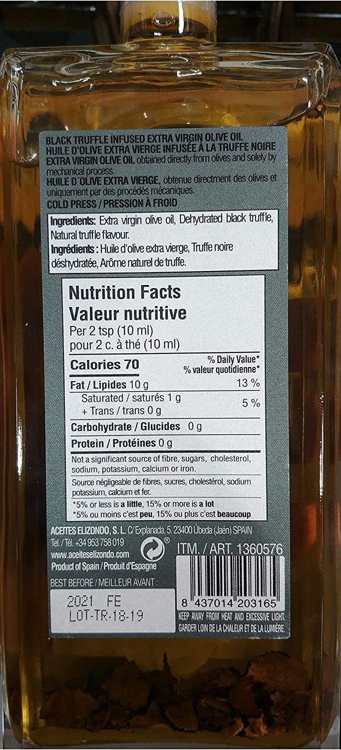 Elizondo aceite con trufa negra 500ml