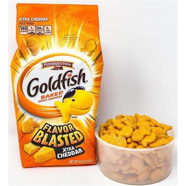 Pepperidge Farm Goldfish Xtra Cheddar 180g x2 – Galletas