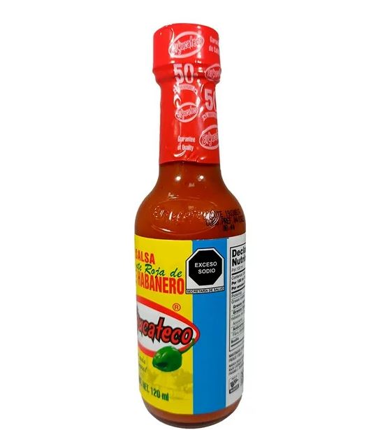 Yucateco Salsa picante roja de Chile habanero 120 ml
