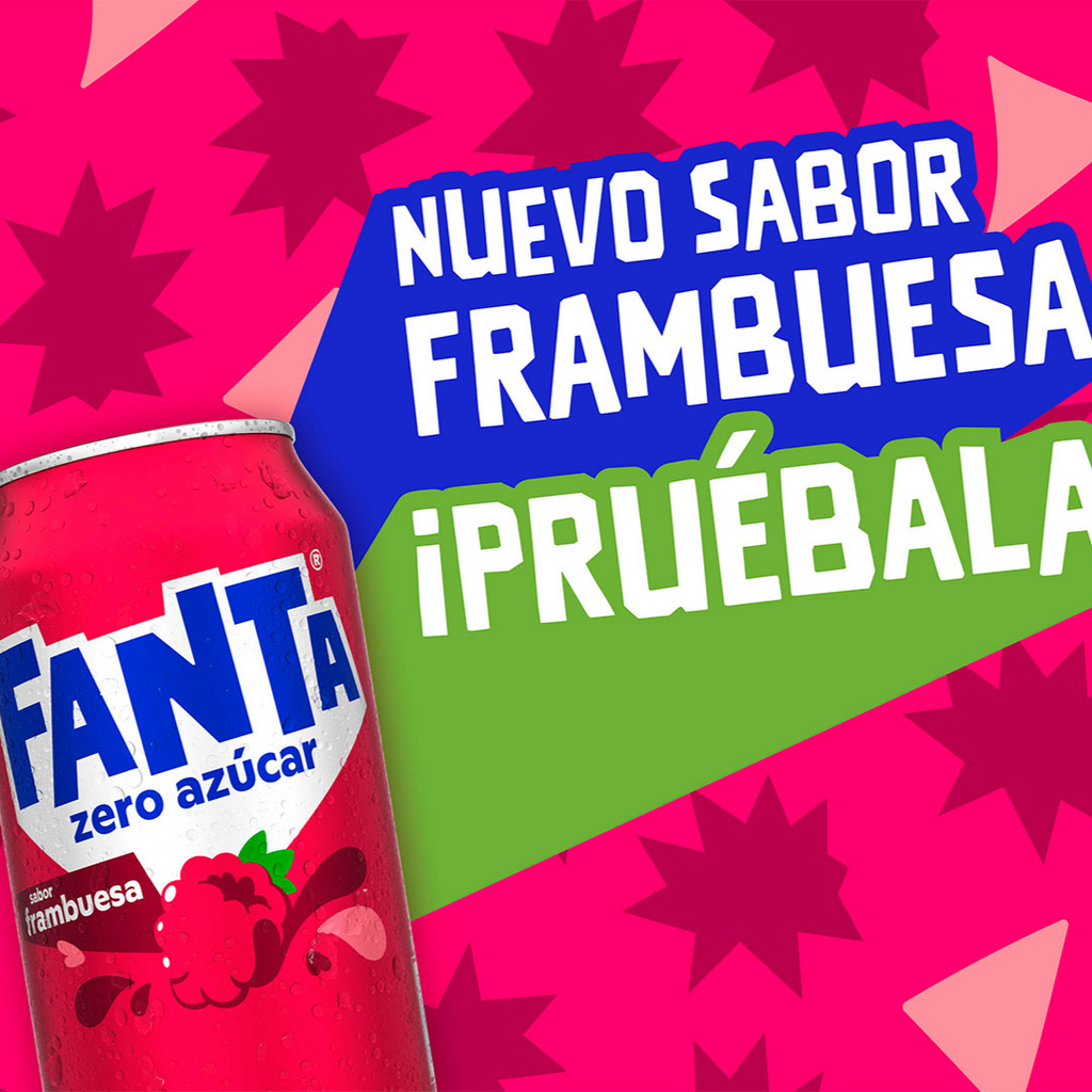 Fanta ZERO az?car Frambuesa - 12 unidades