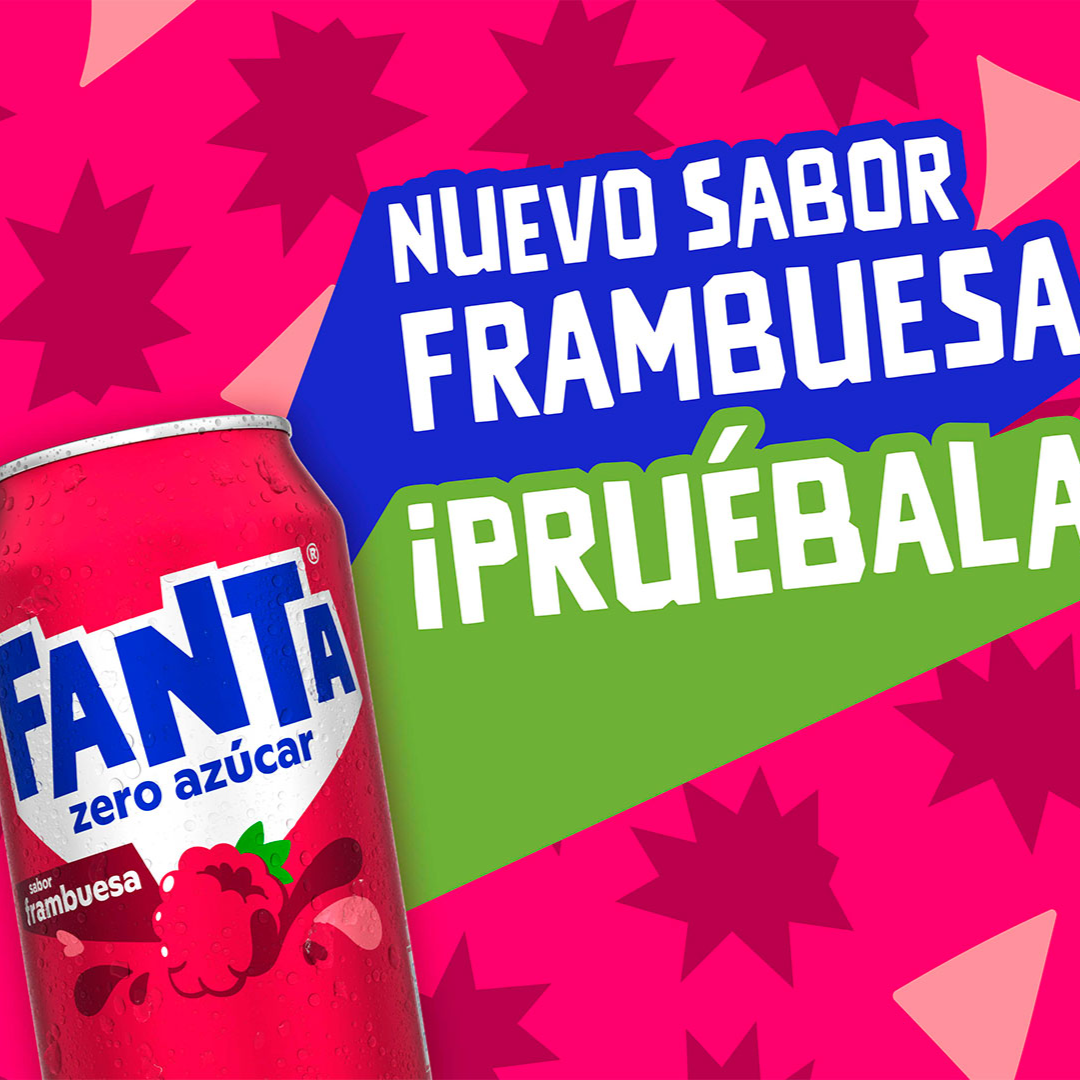 Fanta ZERO az?car Frambuesa - 12 unidades