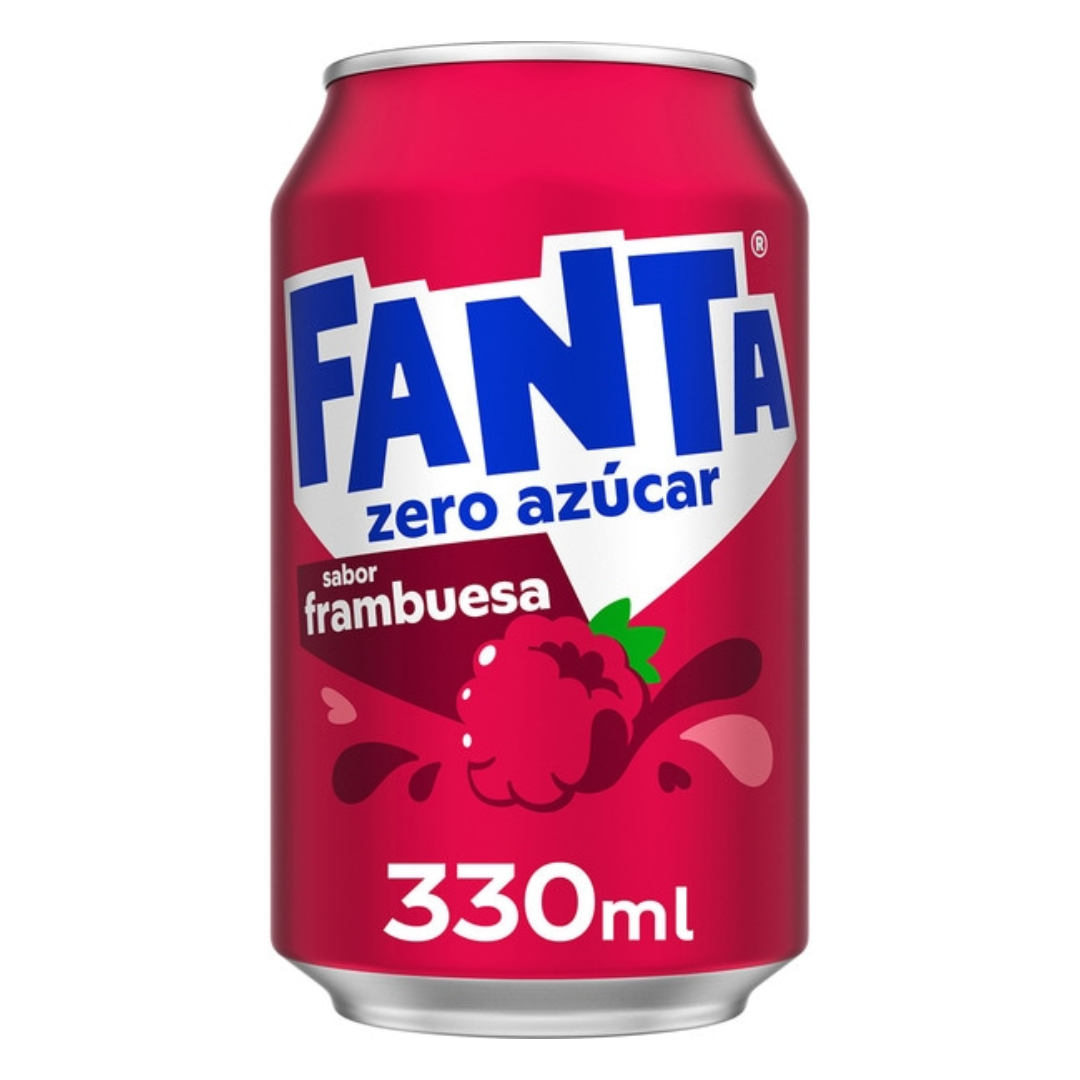 Fanta ZERO az?car Frambuesa - 12 unidades