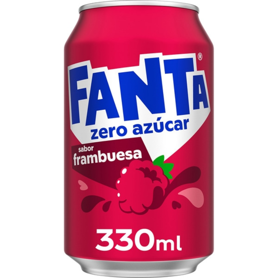 Fanta Frambuesa 33o ml - 1 unidad