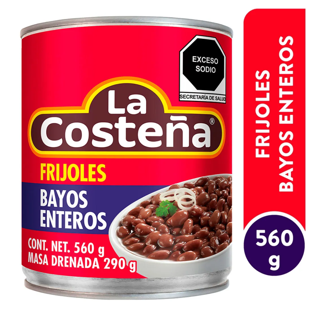 Frijoles Bayos Enteros La Costeña 560gr