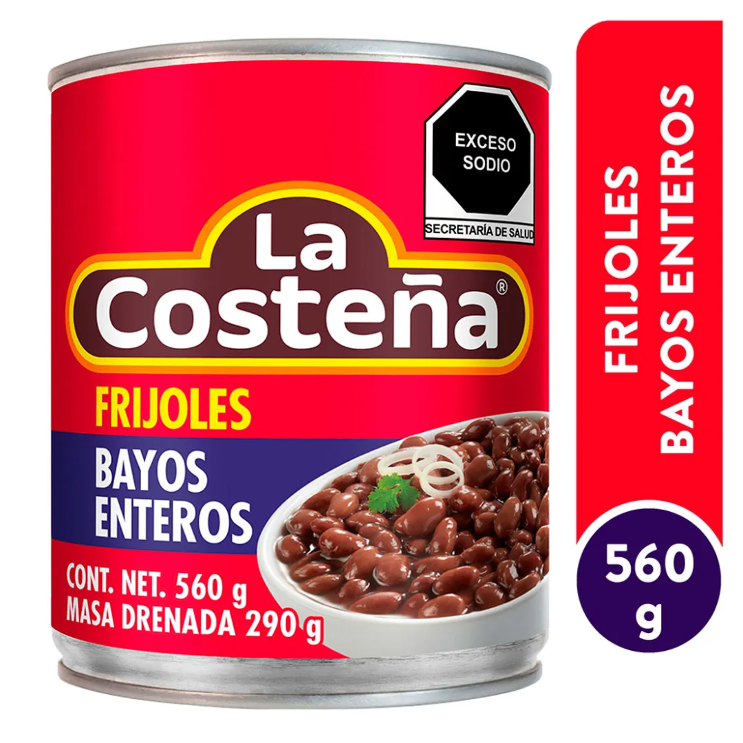 Frijoles Bayos Enteros La Costeña 560gr