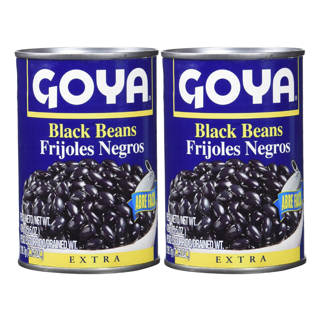 Goya Frijoles Negros Extra 439g (15.5 OZ)X2