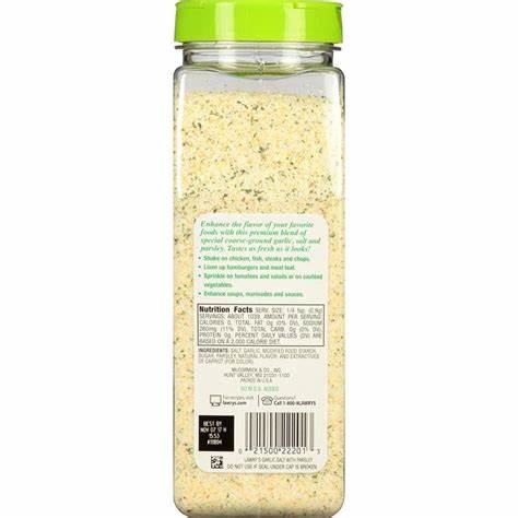 Lawry's Garlic Salt Sal de Ajo con Perejil 33 OZ (935g)