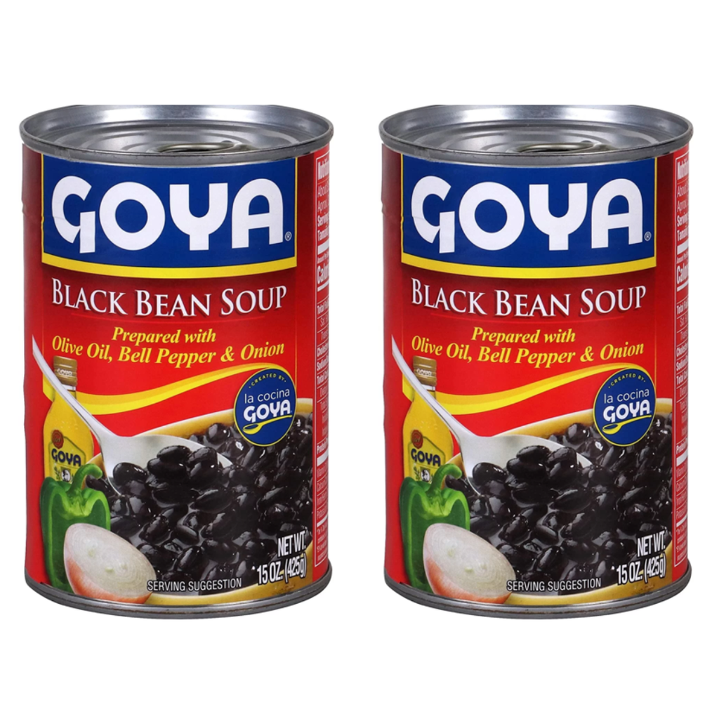 Goya Black Bean Soup Net WT. 15OZ. (425g)X2