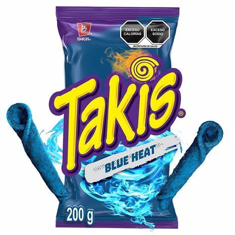 Takis Blue heat botana de maíz sabor chile y limón 200g x3