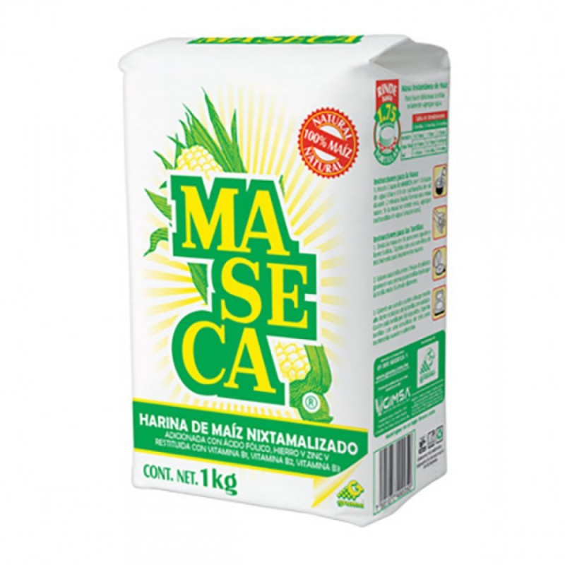 Maseca Harina de ma?z blanco 1kg - Nixtamalizada