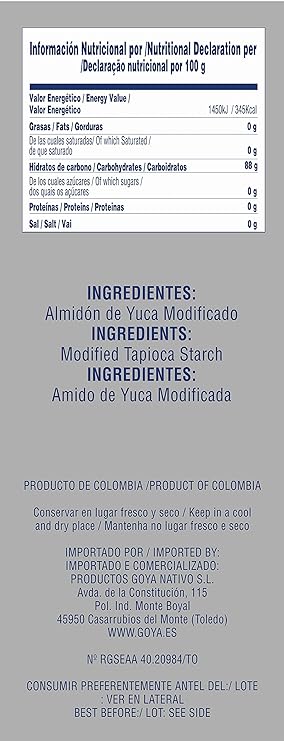 Goya almidon yuca agrio 1000g