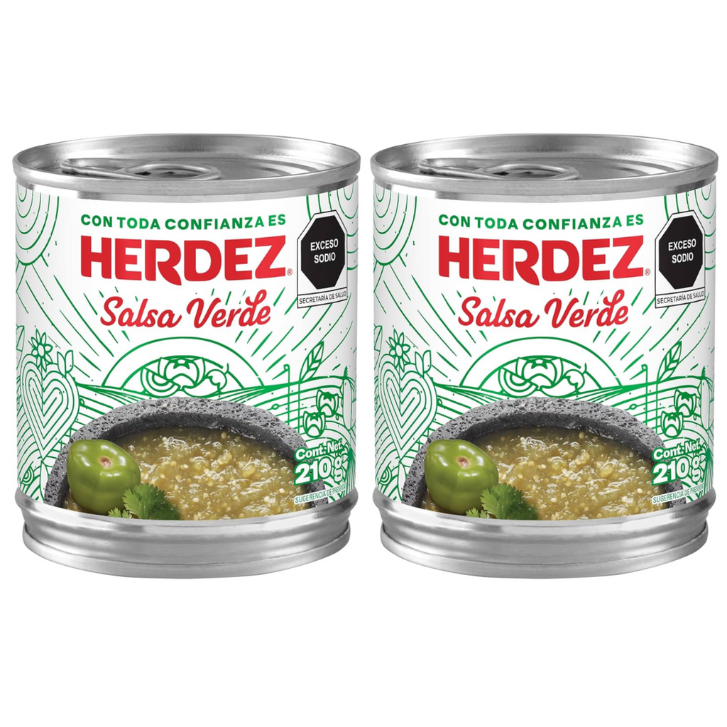 Herdez Salsa Verde 210g pack 2