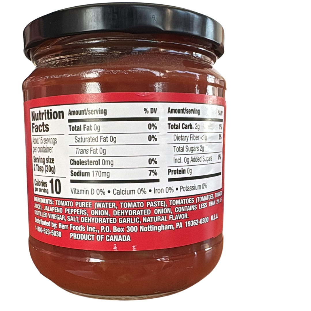 Herrs hot chunky salsa 454 gr