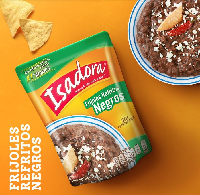 Isadora Frijoles Refritos Negros 430g - 1 unidad