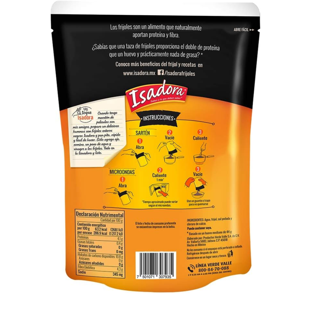 Isadora Frijoles Enteros Negros