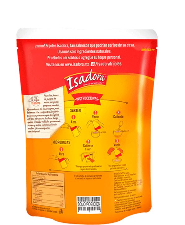 Isadora Frijoles Peruanos 430g