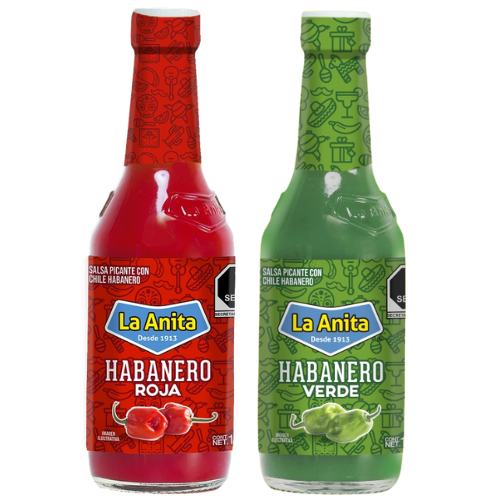 Pack - La anita salsas habanero roja y verde