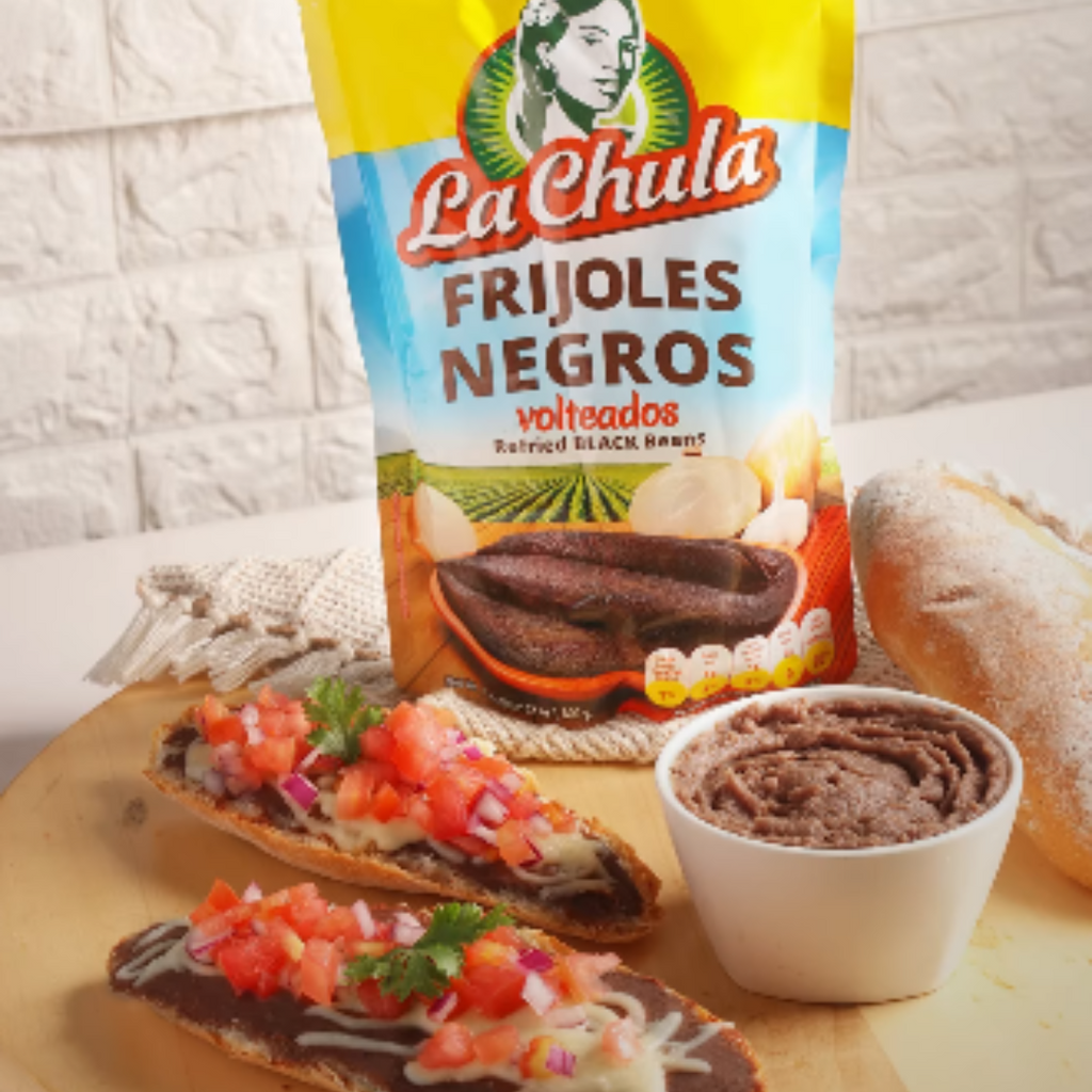 La Chula Frijoles negros volteados 400g