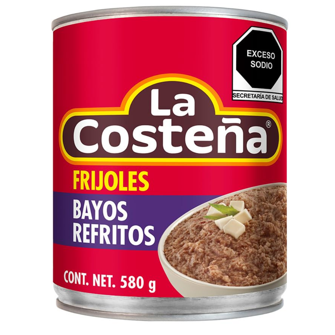 La Costeña frijoles refritos 580g