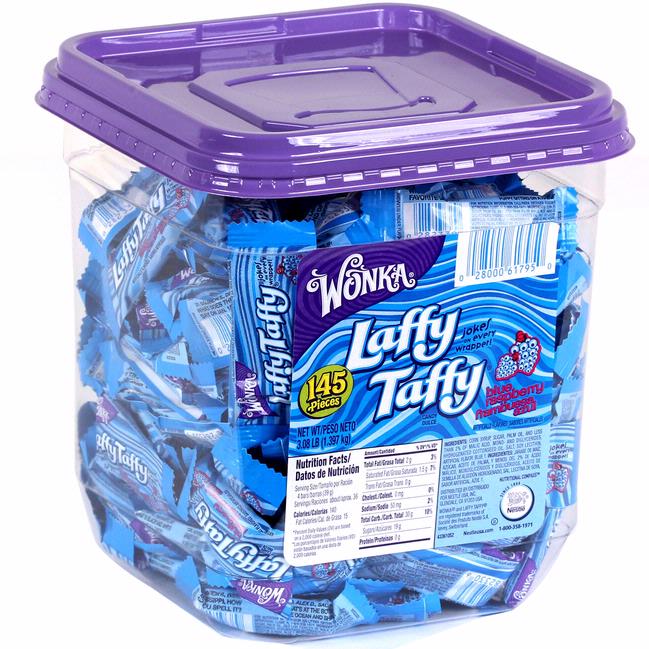 Laffy Taffy Bote sabor Frambuesa Azul 145uds