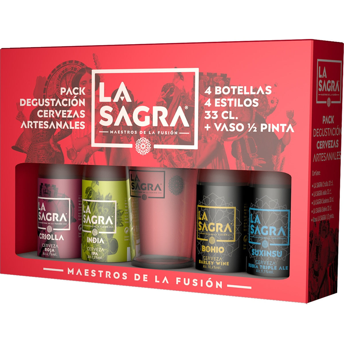 La Sagra Pack degustaci?n 4 Botellas de 33cl