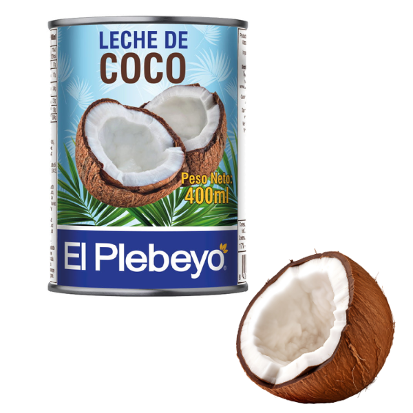 El Plebeyo Leche de Coco 400ml