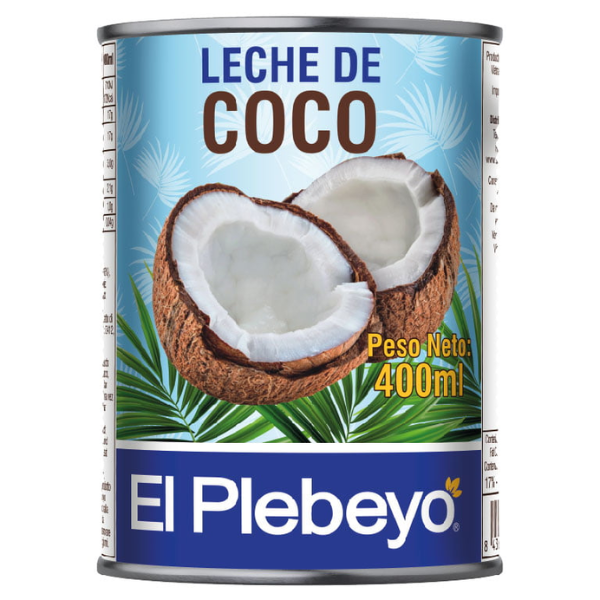 El Plebeyo Leche de Coco 400ml