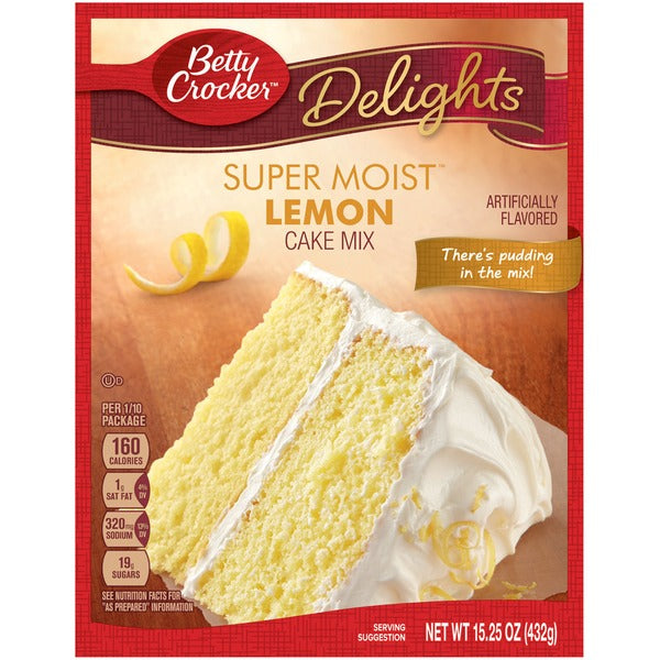 Betty Crocker Super Moist Lemon Cake Mix 375g