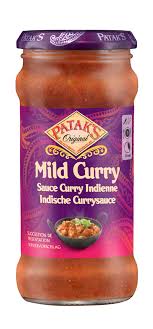 Patak's salsa curry Mild , frasco 350 gr