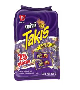 Mini Takis 25 piezas de fuego 35gr