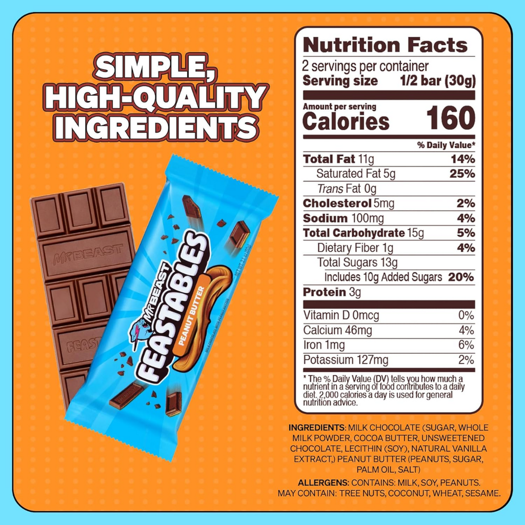 Mr Beast Feastables Peanut 60g