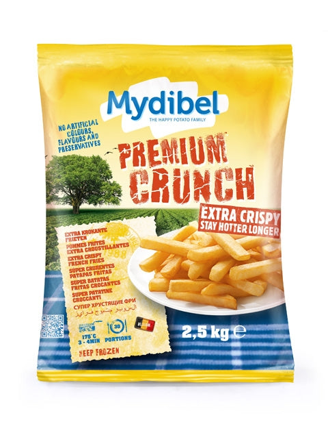Mydibel fries extra crispy crunch 2.5kg