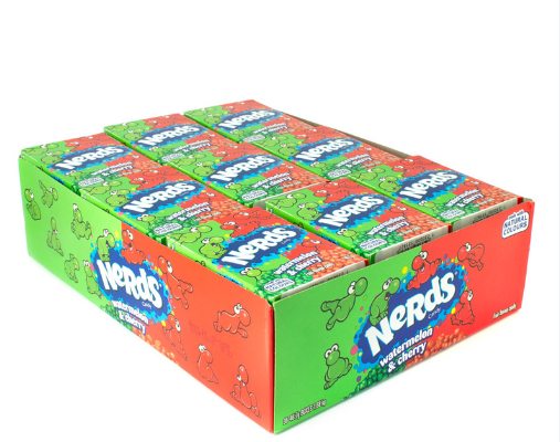 Nerds watermelon & cherry - Caja 46.7g