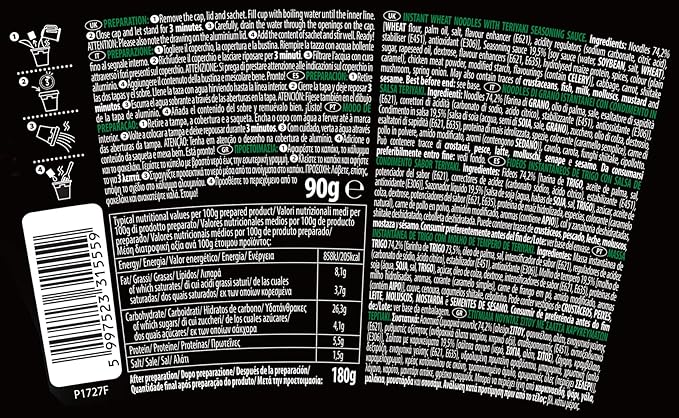 Nissin Noodles teriyaki vaso 92 gr