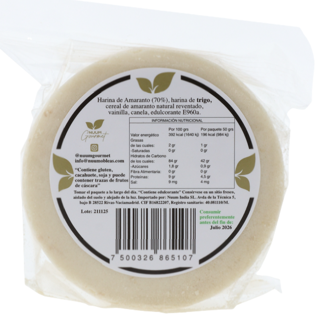 Obleas de sabor natural - Nuum Gourmet
