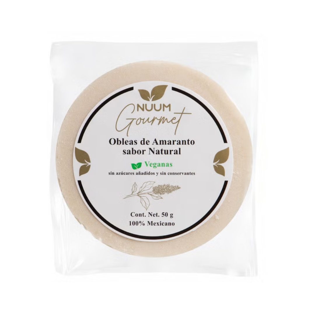 Obleas de sabor natural - Nuum Gourmet