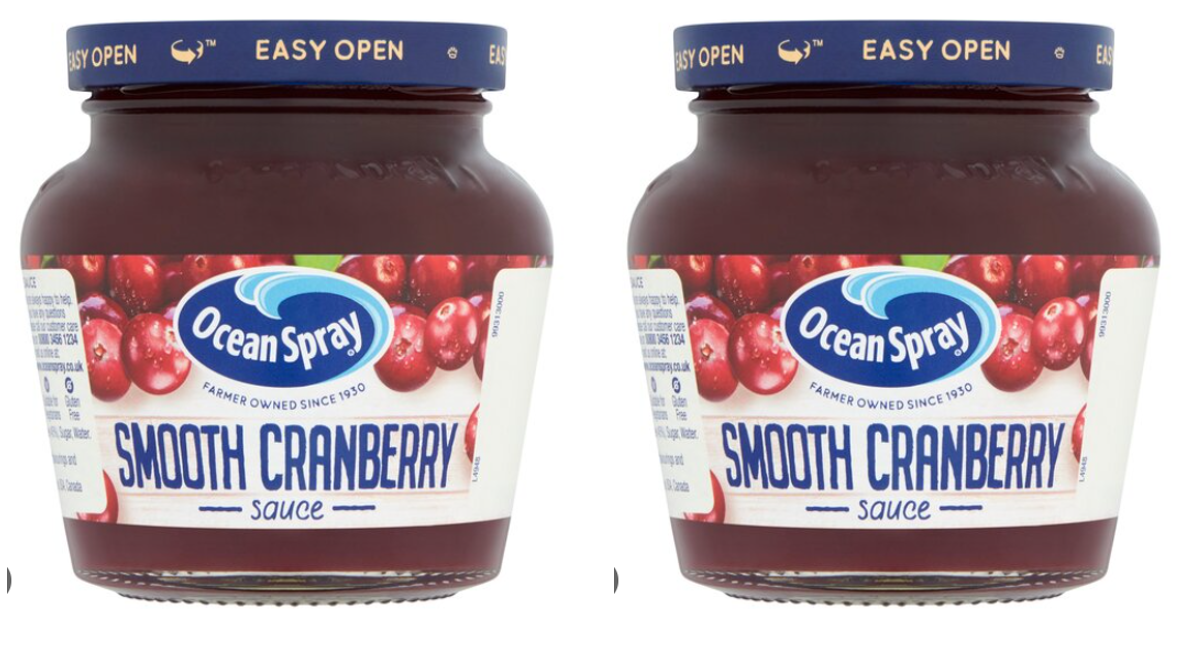 Ocean Spray Smooth Cranberry Sauce 250g - Pack 2