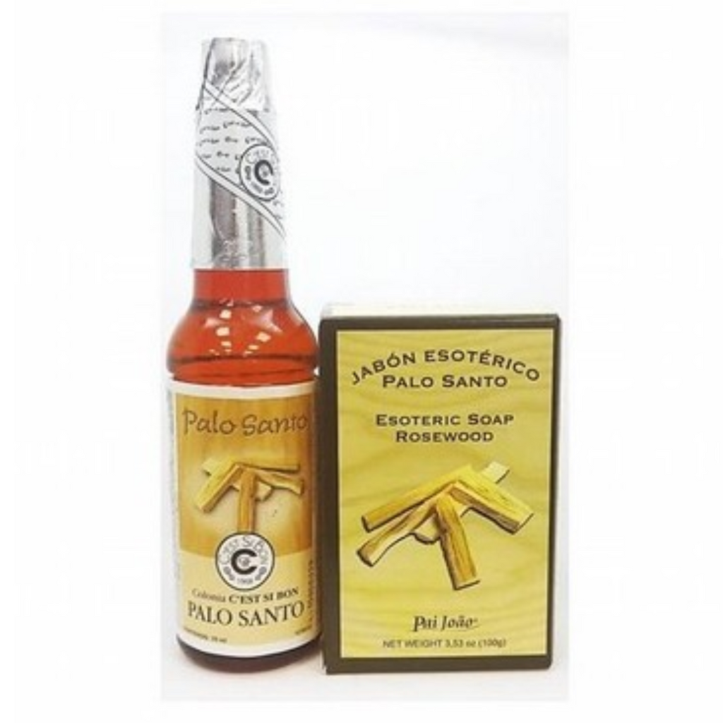 Colonia Palo Santo 70ml y jabón 100g. agua