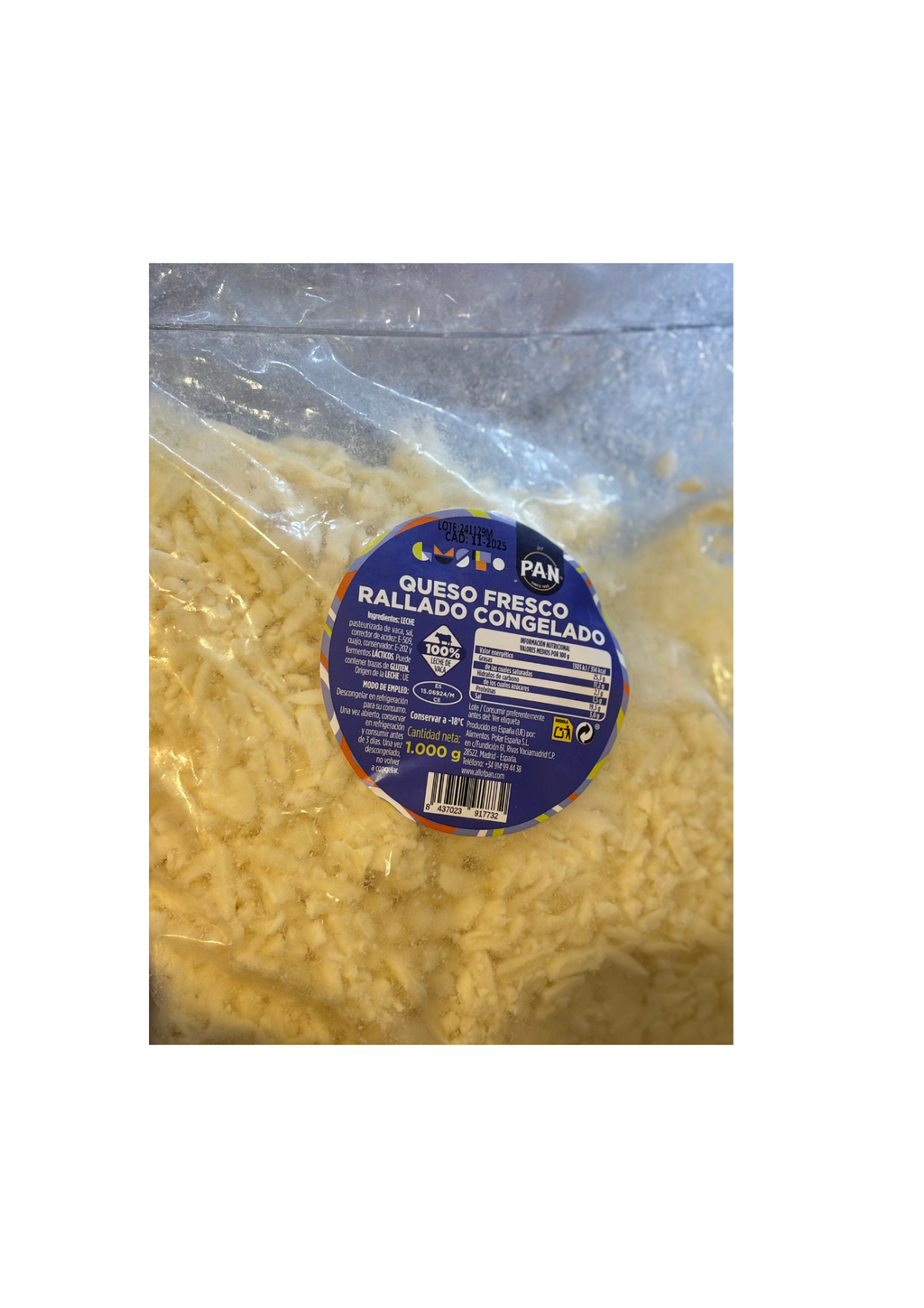 Pan Queso Rallado 1kg