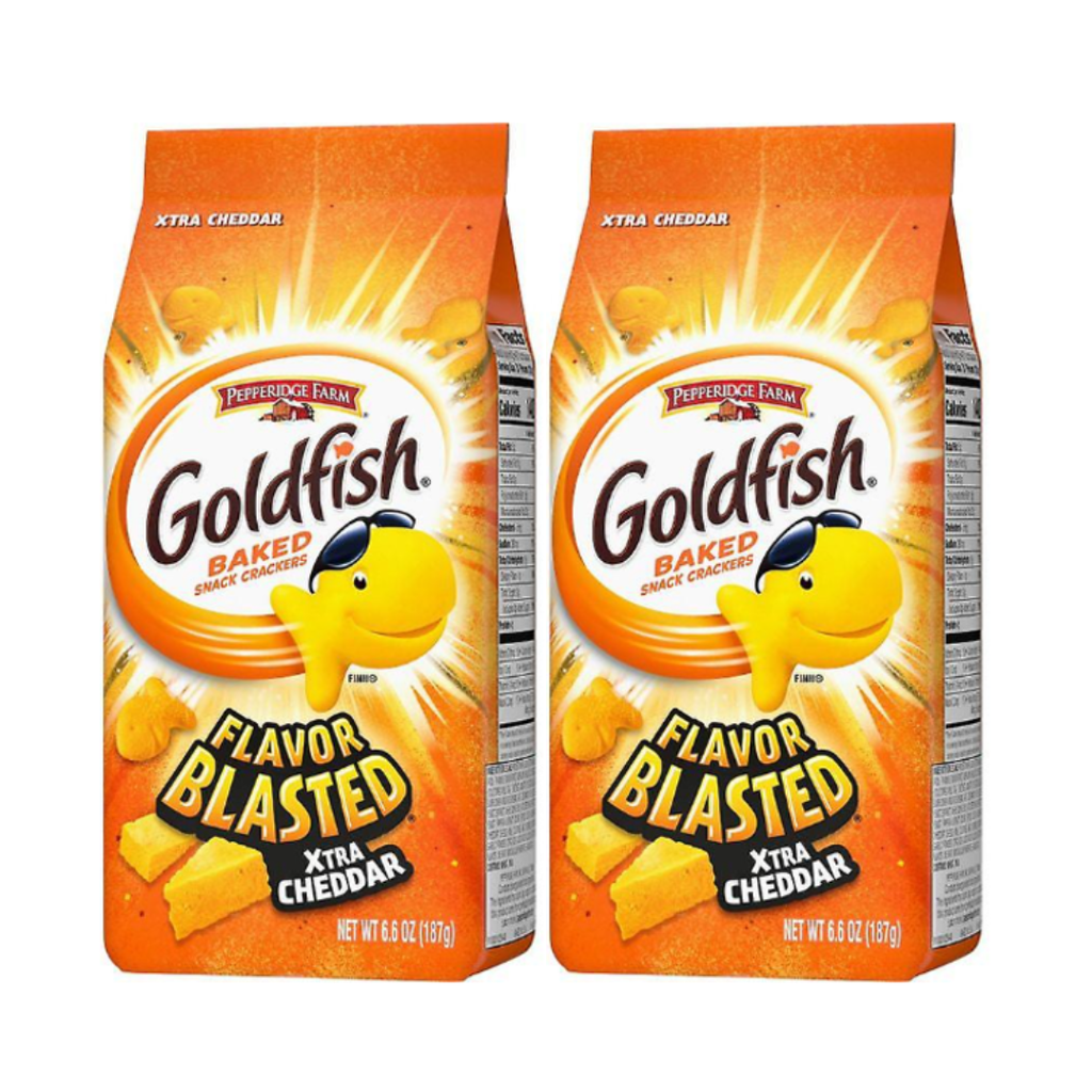 Pepperidge Farm Goldfish Xtra Cheddar 180g x2 – Galletas