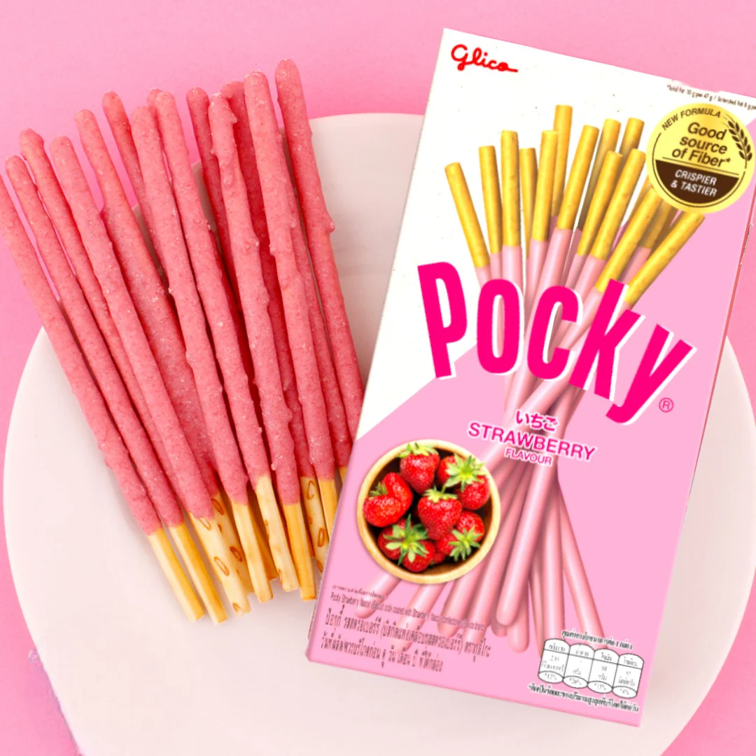 Pocky Palitos de fresa 45g