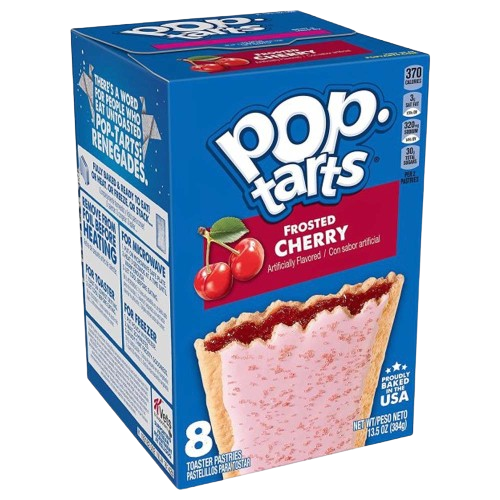 Wonderbox Pop Tarts Chcolate Fudge, Cherry, Blueberry, Fudge Sundae