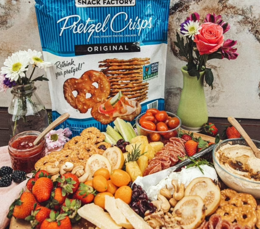 Galleta Crujiente Pretzel Crisps Snack Factory 85g