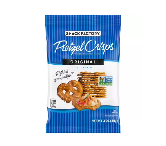 Galleta Crujiente Pretzel Crisps Snack Factory 85g
