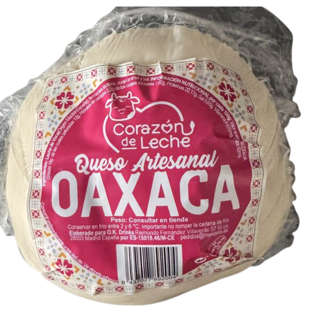 Queso Oaxaca - Corazón de Leche - Bola 500g