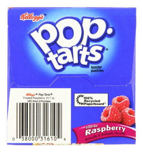 Pop Tarts Frosted Raspberry 8 Toaster Pastries 384g
