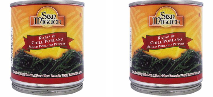 San Miguel Rajas De Chile Poblado 220g pack2