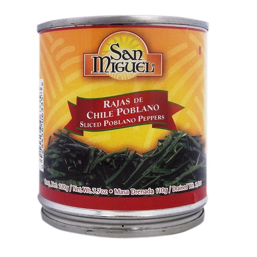 San Miguel Rajas De Chile Poblado 220g pack2