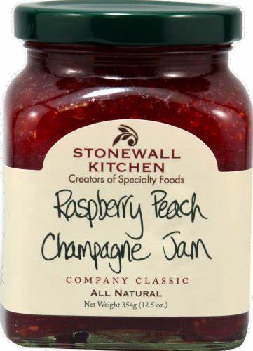 Stonewall Kitchen Raspberry Peach Champagne Jam 354g (12.5 oz.)