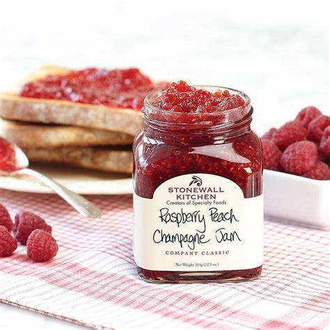 Stonewall Kitchen Raspberry Peach Champagne Jam 354g (12.5 oz.)
